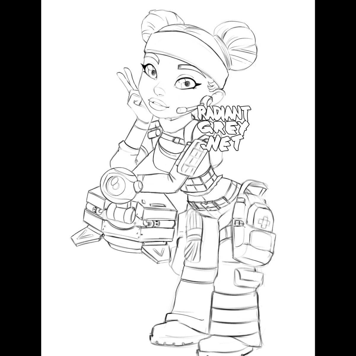 Nick Minor Art On Twitter Did A Chibi Ish Lifeline From Apex Legends For A Friend Of Mine About 8 Hours Total Work Once Again Proving That With Me Chibi Does Not