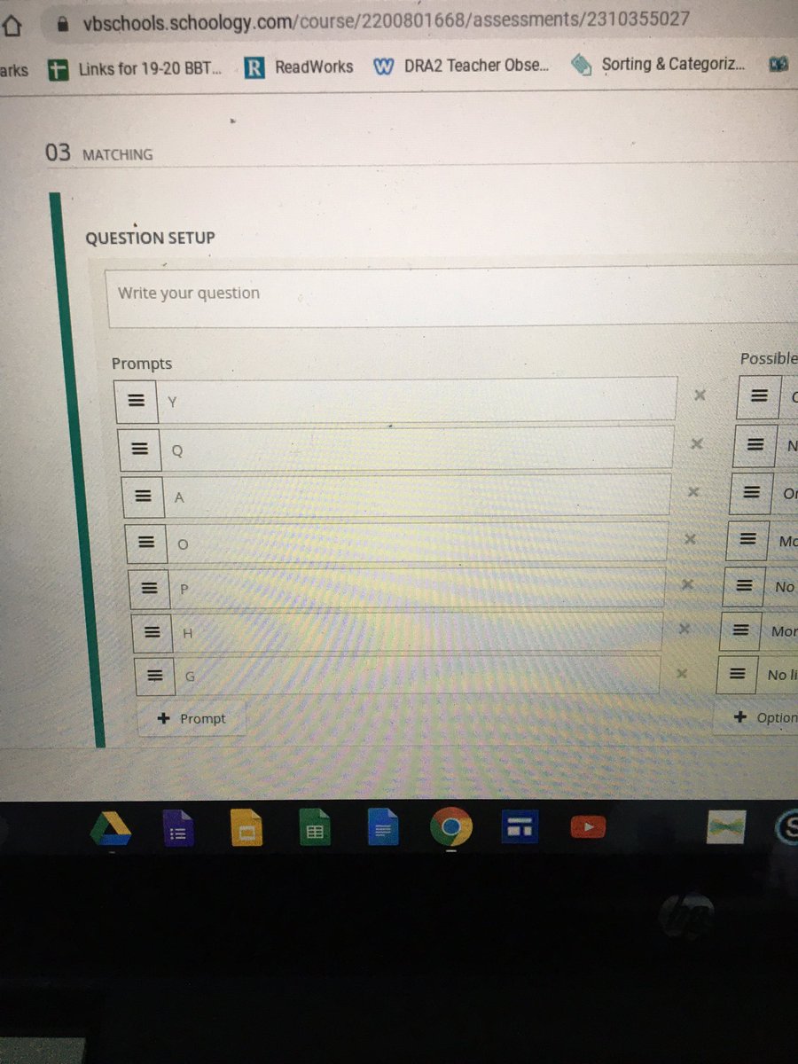 Miller_Grade5's tweet photo. Creating test in schoology. 👍🏽. #bwbravetech https://t.co/GsKepq7txH