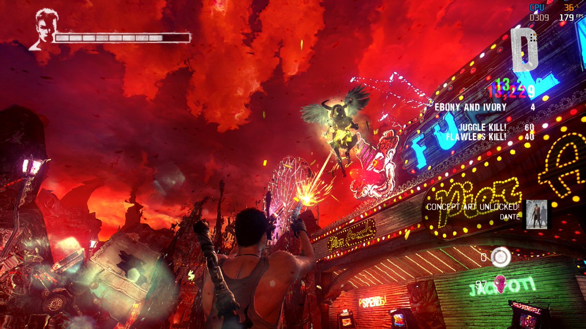 Jake21637069's tweet image. DmC: Devil May Cry 1080p (Ultra detail) on #Ultra @Shadow_Official, #TDW FTW in #BattleForHardware
