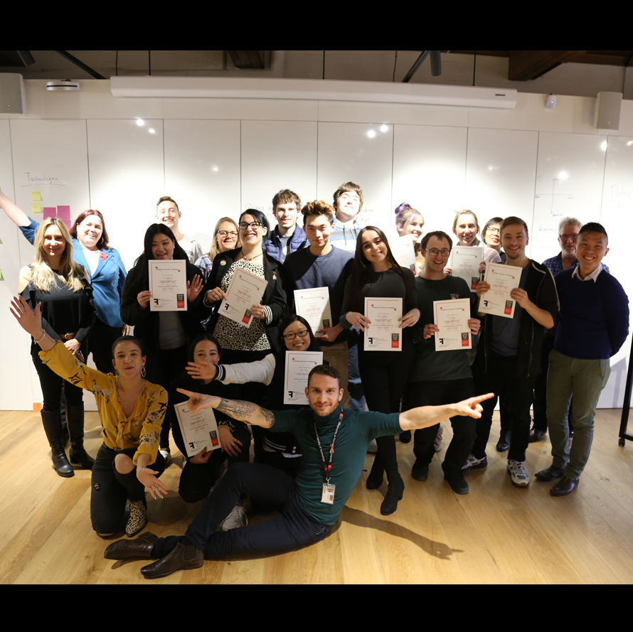 SDFMelbourne's tweet photo. Congratulations to Swinburne's PAVE Family Violence Prevention Student Project who won the team Vice-Chancellor's Inclusion &amp; Diversity Award. 15 students took part in a design sprint facilitated by @DFMelbourne aimed to tackle violence. Find out more here https://t.co/yBq6VvKhV9 https://t.co/qKg0inExfJ