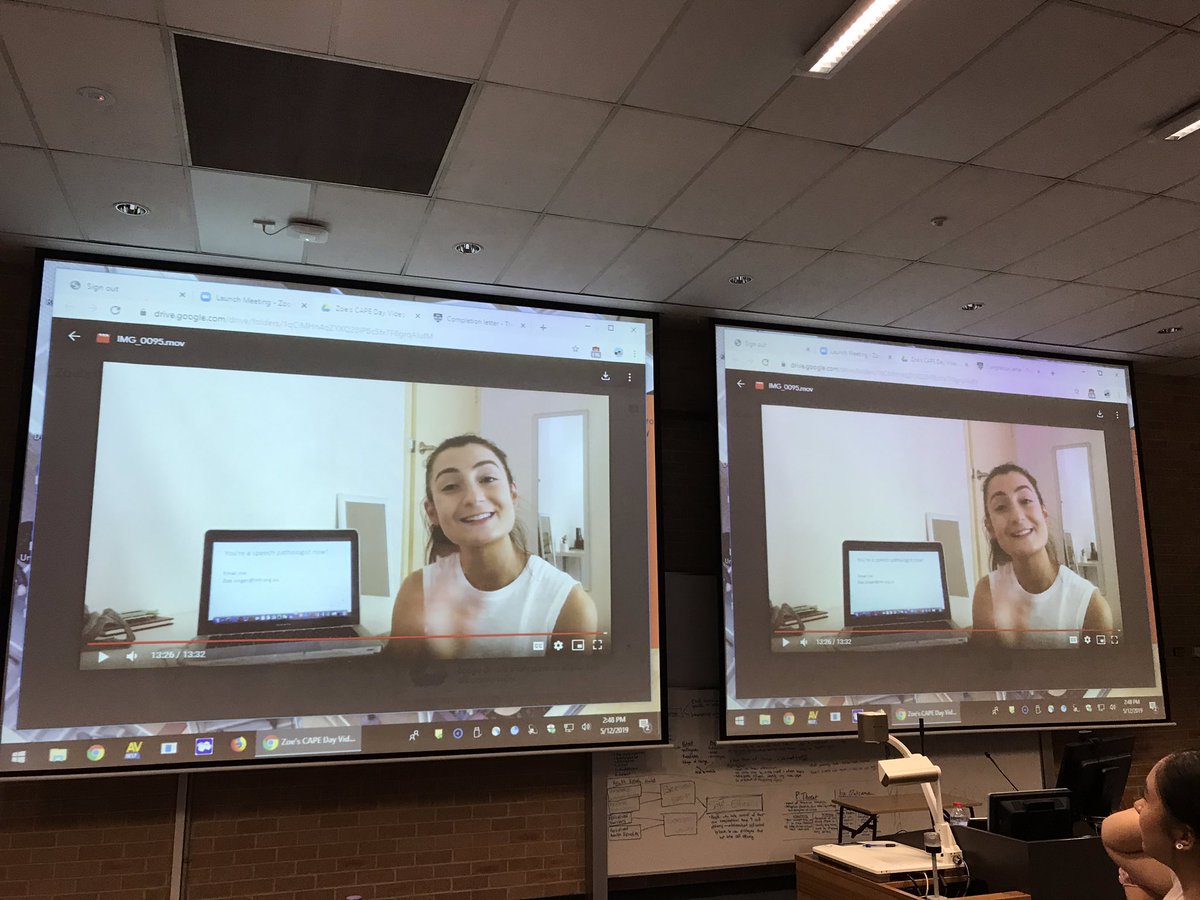 Thank you @Nearly_SP_Zoe for your candid and practical advice for our completing #slp2bs!! So lovely for you to record your message for our 2019 cohorts, thanks! #slpeeps @USydFHS <a href="/syd_health/">Sydney Health</a>