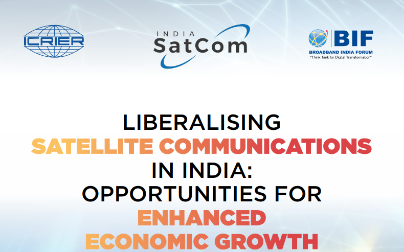 DrUjjwalKrishna's tweet photo. Happy to share our report on the development potential/political economy of liberalising satcom in India: https://t.co/6nQn1OSu5J, released by @TRAI Chairman @rssharma3; Secretary, DoS &amp; @isro Chairman. @kathuria_rajat @mansi83 @ICRIER @NITIAayog @DoT_India @croche123 @ConnectBIF https://t.co/h8V80pYt3N