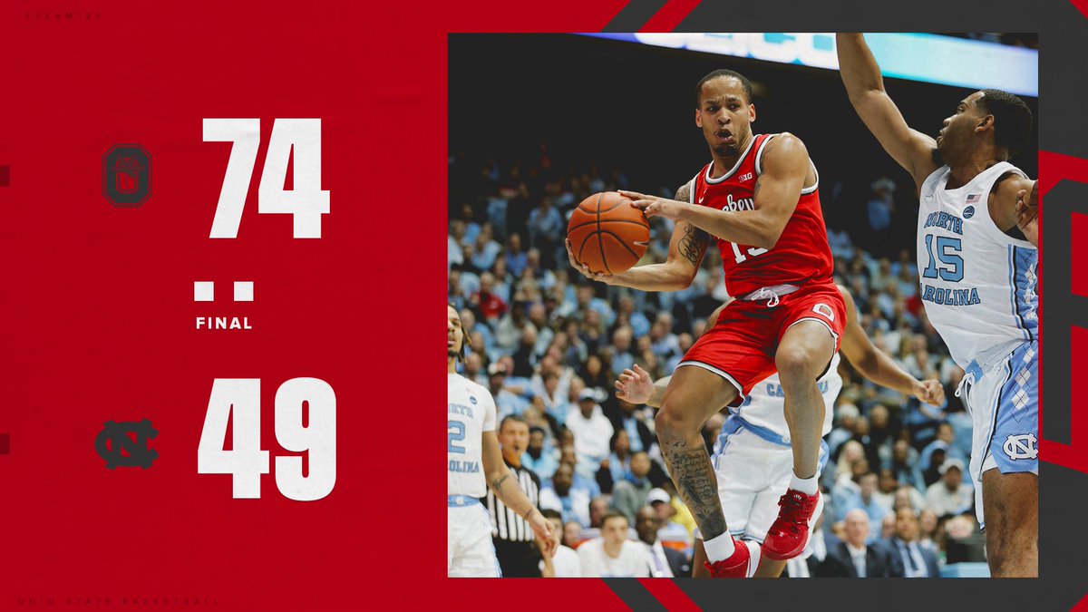 OhioStateHoops's tweet image. Final from Chapel Hill.

#GoBucks #Team121