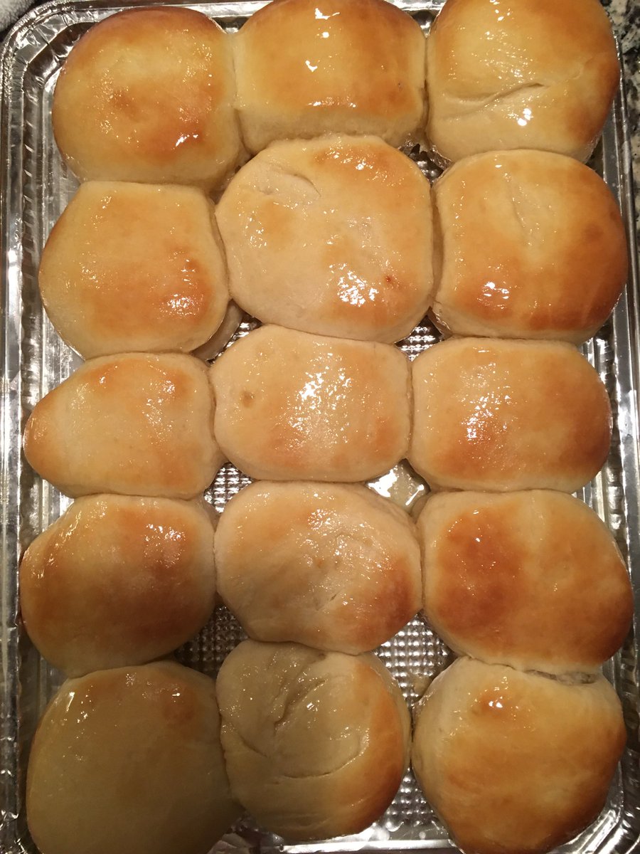Homemade rolls with Honey Butter. 😋 #MeltInYourMouth