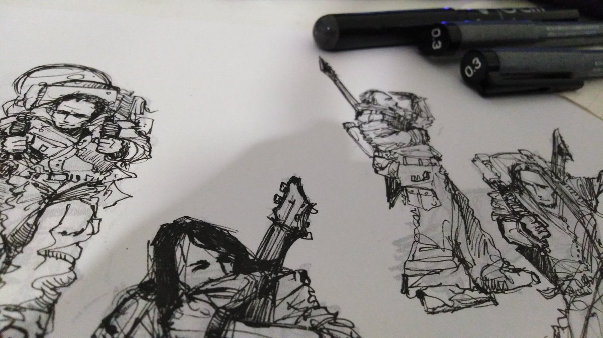 Bon... Insomnie, alors autant gratter et gratter !!! Poke <a href="/tit0urs/">Professeur ChaØs 🦖</a> #daghostprod