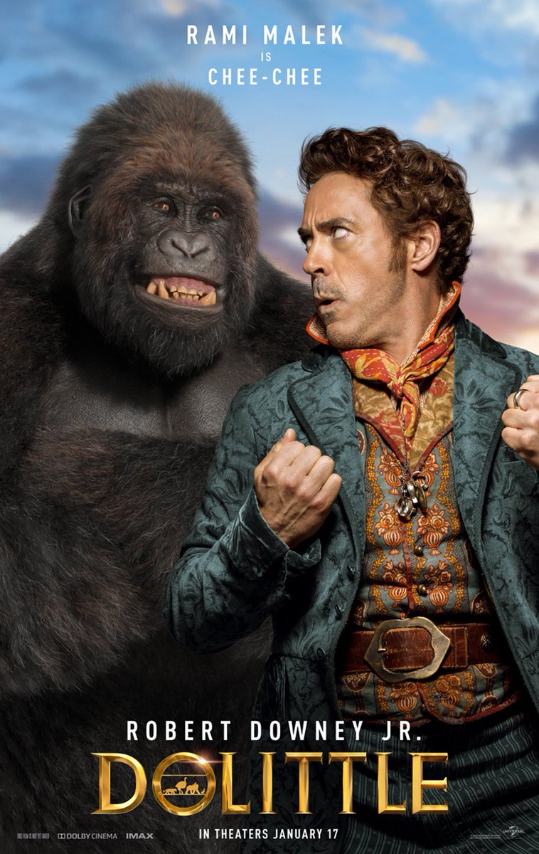 映画情報 オスカーノユクエ On Twitter ロバート ダウニー Jr が動物と話せる変わり者の医師を演じる最新作 ドクター ドリトル より9種のキャラクターポスターが公開 1 3 レイフ ファインズ ラミ マレック オクタヴィア スペンサーが声の出演 来年1月17