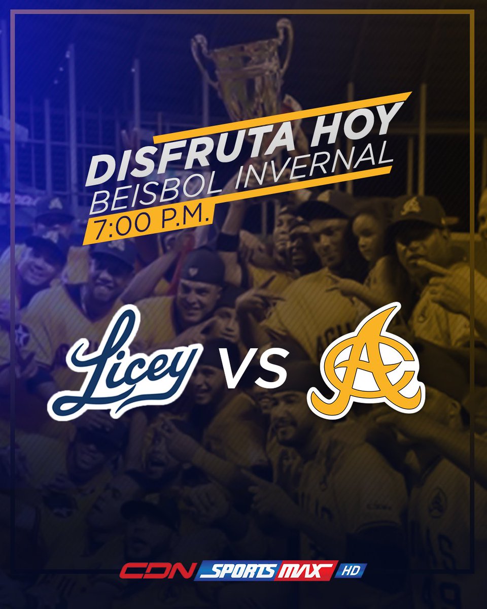 CDNDeportesRD's tweet photo. No te pierdas este miércoles el partido entre @aguilascibaenas y @TigresdelLicey por @CDNSportsMax.
¡Sintoniza!
#CDNSportsMax
#Licey
#ÁguilasCibaeñas https://t.co/05Wa3B2kdY