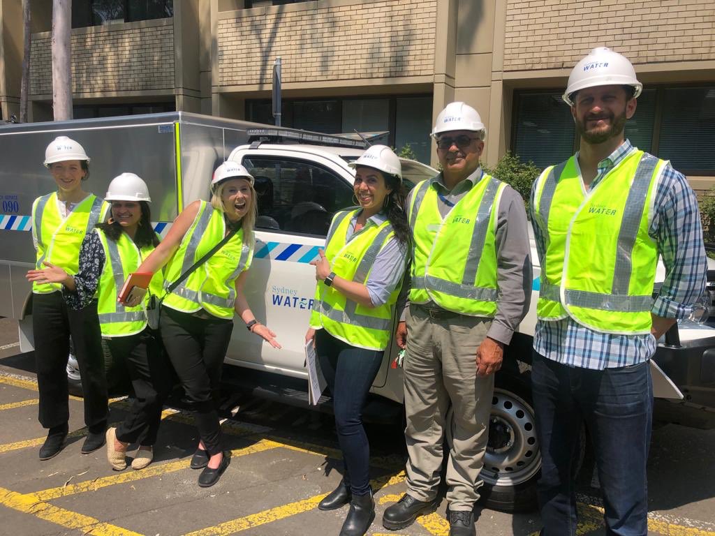 BecLoMonaco's tweet photo. It was great heading out to #SydneyWater last week &amp; invaluable hearing directly from a customer. I left truely understanding how #IoT Water Tech could really be a game changer for the Utilities sector and that not everyone looks good in hard hats and high vis vests 🙋🏼‍♀️ https://t.co/WvaEVyVU56