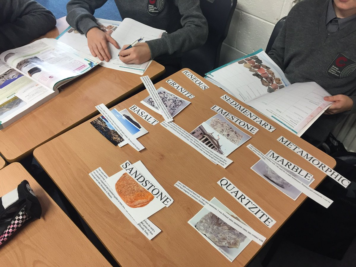 Matching Activity in class today before students completed their ‘Rock Fact Files’ @JCGeography #JCGeog