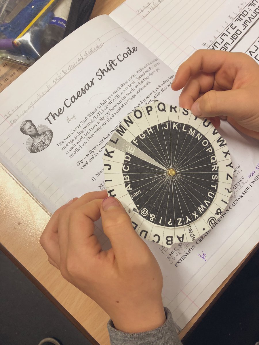 sarah_sandey's tweet photo. A super sequence of cross curricular work - pupils totally immersed in ‘cracking codes’ and deciphering WW2 messages @Mayflower_MCA #authenticlearning #linkingthecurriculum #determinedtocomplete https://t.co/LNTc5IzfaO