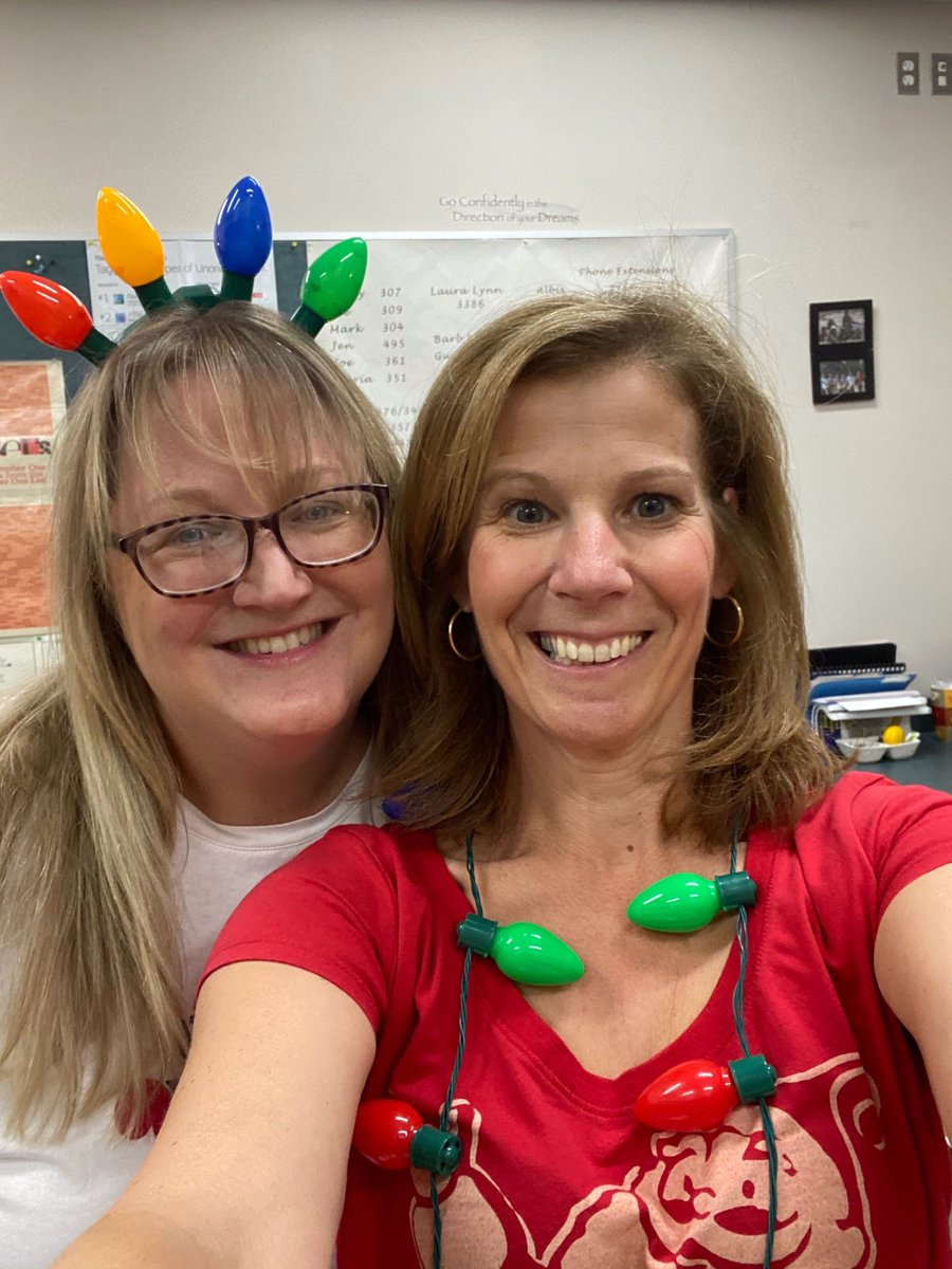 Spreading holiday cheer on Secret Santa day! <a href="/lisaveleas/">Lisa Veleas</a> #holidayspirit