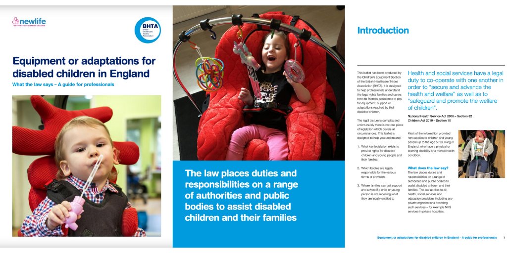 Theraposture's tweet photo. Together with @Newlifecharity we have created a guide for #HealthcareProfessionals on what the law says for #Equipment and adaptions for #DisabledChildren in England. https://t.co/o0jOURanBK
#DisabilityAdaptions
#OccupationalTherapist #OT
#ChildrensHealth #HCPs https://t.co/1DpmesoN9o