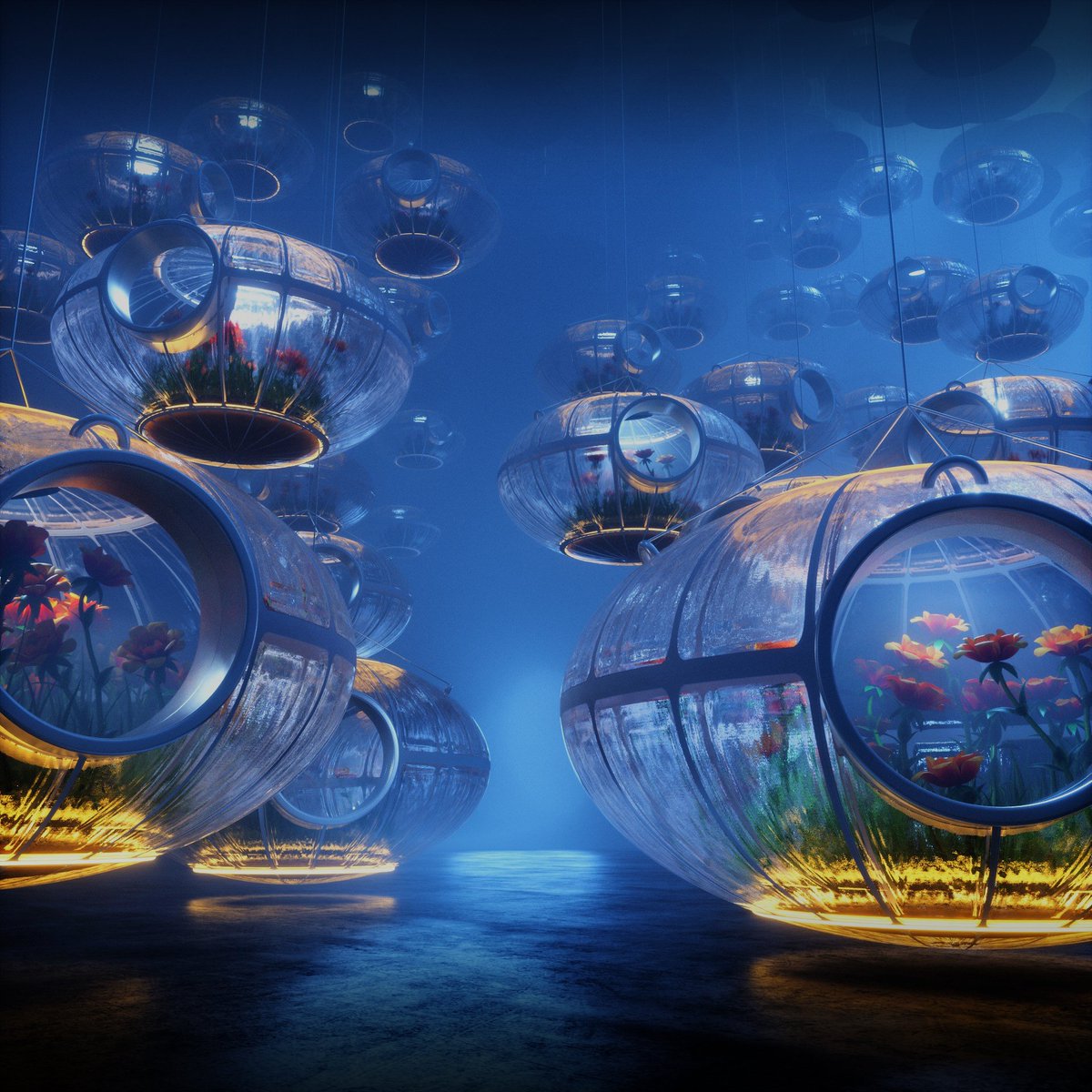 OfficialDevsurf's tweet photo. Suspended Alien Storage Pods
Project info here:
https://t.co/FJ5uMgKGBm
#alien #cinema4d #octanerender #octane #3dart #design #3dartwork #3drender #digartshare #3d #vfx #maxon #cgi #c4d #devsurf #portal2 #matrix #moody #fog #flowers #pods #futuristic #scary #horror #terrarium https://t.co/NEXuaIjp1T