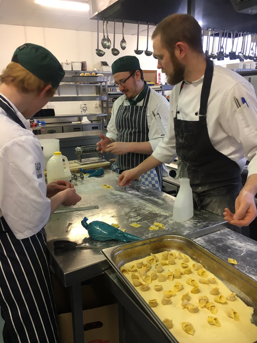 SRUCHospitality's tweet photo. Great afternoon preparing the canapés and Game starter with Duncan  @PlayfairsRes for @SavourStAndrews dinner tomorrow night @OldCourseHotel looking forward to a great evening ! https://t.co/PntWSHh8rn