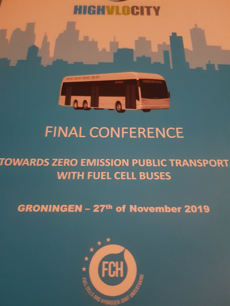johandrenthe's tweet photo. Today the final conference of the HighVLO City project has taken place. Interesting presentations on zero emission buses, hydrogen and hydrogen refuelling systems!!  @fch_ju @hyer_eu @ProvDrenthe @provgroningen @ResatoBV @QbuzzGD @OVbureau @PitPoint_NL @newenergyco @SterkNoordNL https://t.co/OqpEx9ICYb