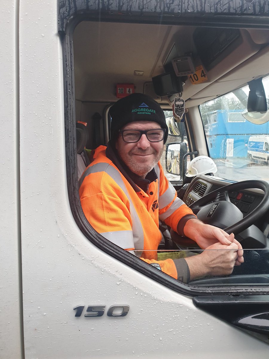 Another happy <a href="/express_asphalt/">Express Asphalt</a> customer who picked up one of our giveaway winter hats from the Peterborough depot this morning. #wecare #CustomerService #winter #asphalt  #aggregatedemand #utility #constructionuk #SupplyChain