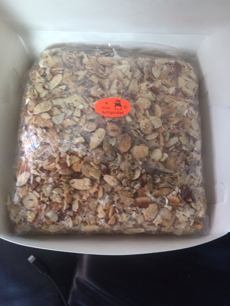 When you celebrate your birthday on thanksgiving and you get to choose the cake you want. For me it’s the burnt almond torte from <a href="/prantlsbakery/">Prantl's Bakery</a>   Hands down best cake in America