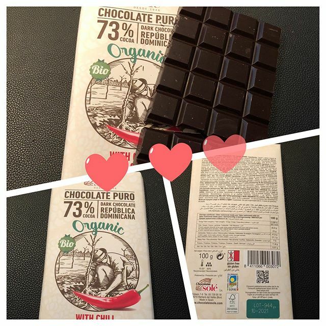 chocolator6's tweet photo. Today’s chocolate Catalan producer @chocolatessole 73% cacao from Dominican Republic (100g) organic with chilli. 561kcal/100g wonderful!! Taste correct, serious, righteous chocolate. Light bitterness, sweetness and acidity. I really loved it! Nice chill … https://t.co/XgJDWI5WW6 https://t.co/bIr3wChhdr