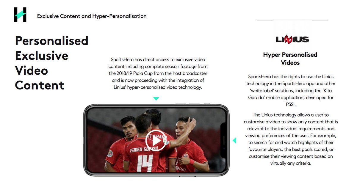 SportsHero_ASX's tweet photo. SportsHero has direct access to exclusive video content including complete season footage from the 2018/19 Piala Cup from the host broadcaster and is now proceeding with the integration of Linius’ hyper-personalised video technology.

Read more:
https://t.co/JtKvKvcIWB

$SHO https://t.co/v6Wl1bcr4h