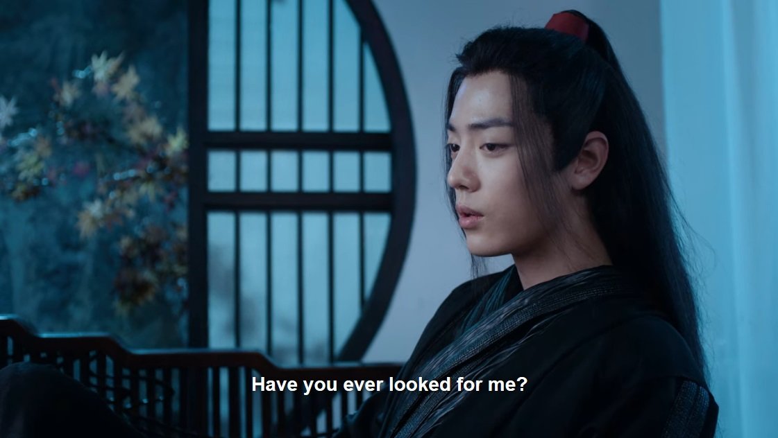 Third: well, now we know why he didn't search for wwx's body for three years  Think of all the punishment he went through, all the agony he suffered, and the first thing he did when he was free was go looking for wwx even knowing he was dead 