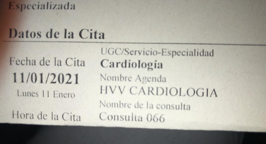 arriatecolorao's tweet photo. HAY QUE SER IMPRESENTABLES 🆘🆘

Estamos en Noviembre de 2019. Pues bien, si hoy mismo te vas al médico en Andalucía y tienes problemas de CORAZÓN, la cita con el cardiólogo te la dan en enero. 

No sería raro si no fuera ENERO DE 2021 ¡¡14 putos meses!!

Gracias a PP-Cs-V0X... https://t.co/oIbl2HIQrA