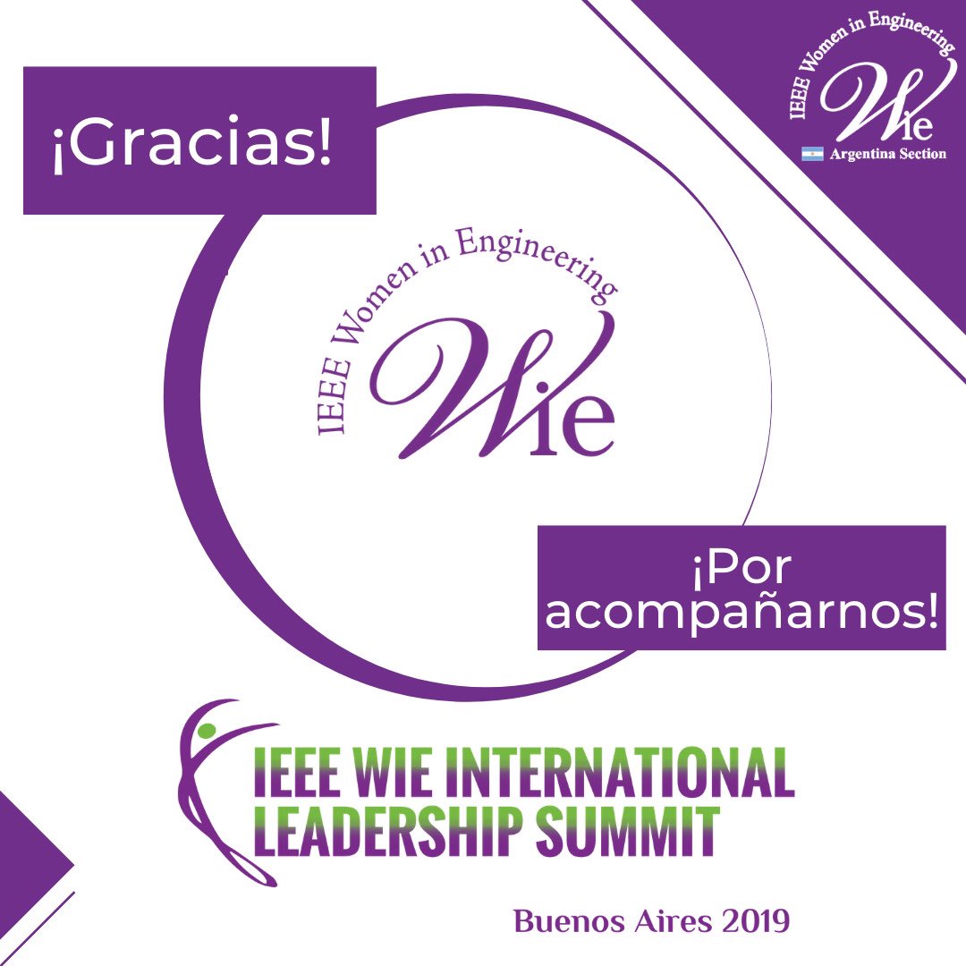 Muchas gracias <a href="/IEEEWIE/">IEEE WIE</a> por acompañarnos en nuestro evento IEEE Women in Engineering International Leadership Summit <a href="/ilsbuenosaires/">ilsbuenosaires</a> by <a href="/wieargentina/">Women in Engineering (WIE) Argentina</a> !!! Sin su apoyo no hubiera sido posible!!
#WIEILSBA #WIELead #Women #STEM #INSPIRE #ENCOURAGE #ENGAGE #EMPOWER