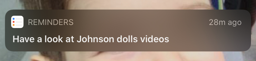 Listening to Stacktrace this morning, and <a href="/johnsundell/">John Sundell</a> mentioned he had conference videos on his website. I asked Siri to remind me to "Have a look at John Sundell's videos" when I get to work. She did not understand. 🤣