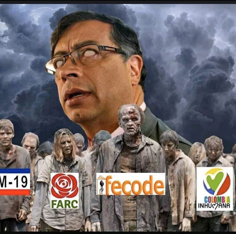PostDerecha's tweet photo. @Andresdreak1 @petrogustavo Creo que este Petro Zombie solo le enseñaron esa frase. https://t.co/LOggVKyF0J