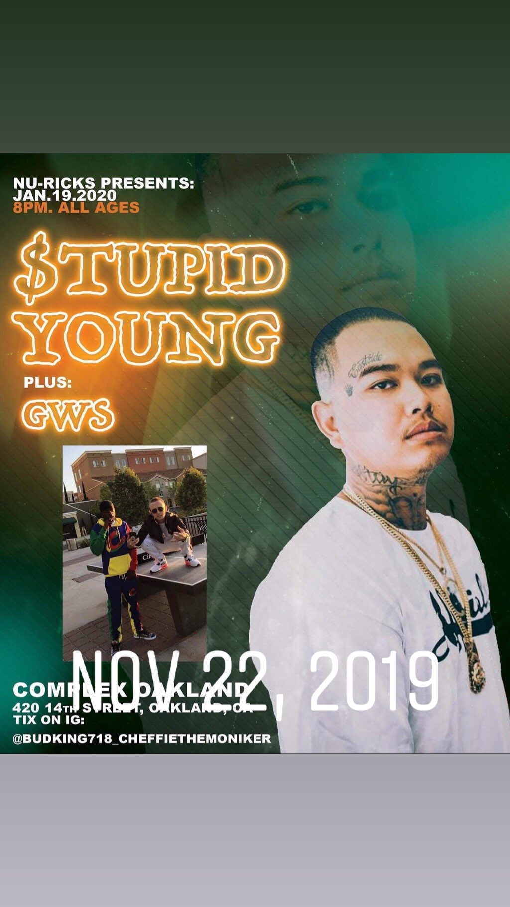 Still got them tickets so tap in and support local artists moves... #GWS https://t.co/bv2juOgdaV