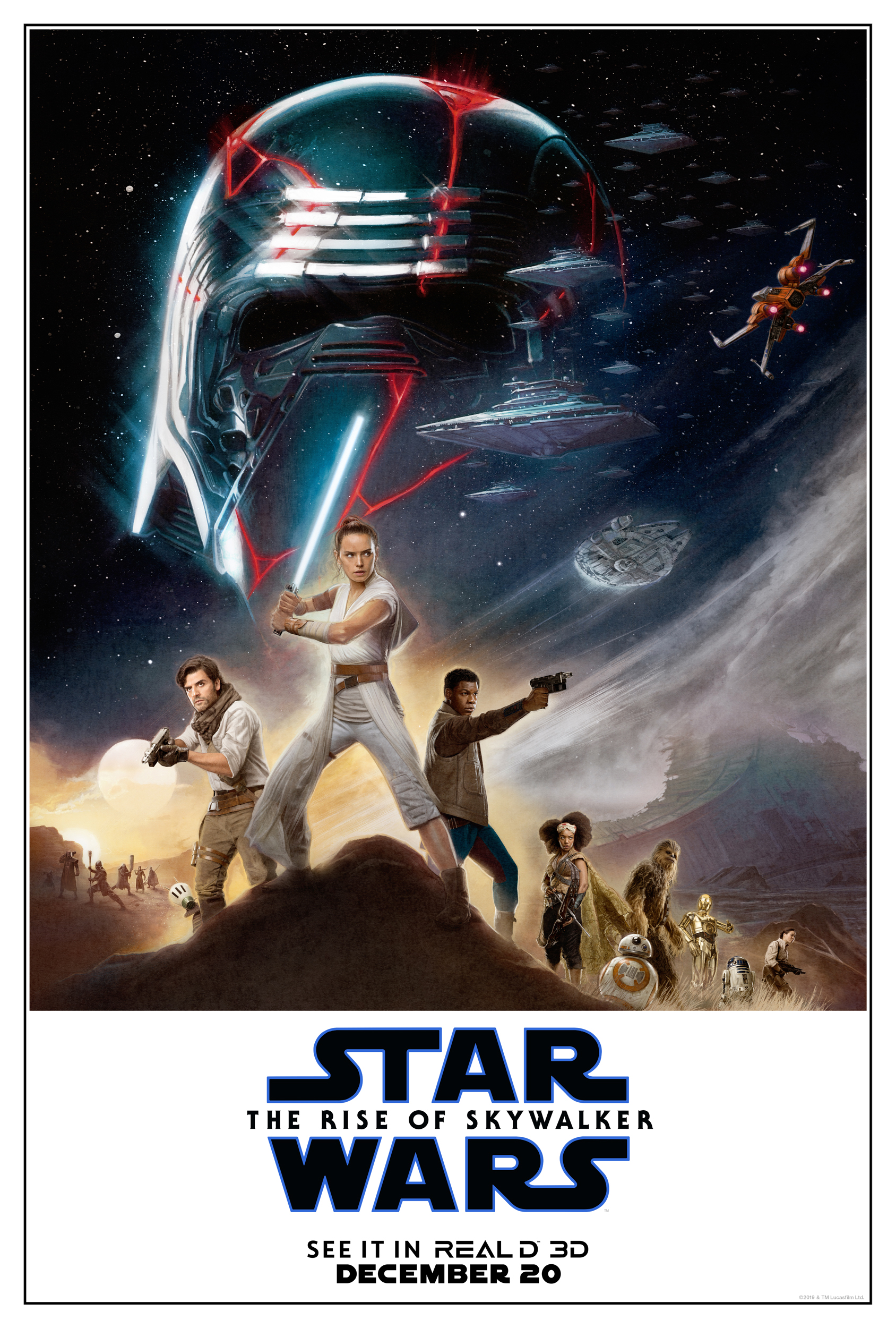 24x36 27x40 Star Wars 2019 Dec The Rise of Skywalker Movie Fabric Poster D-172 
