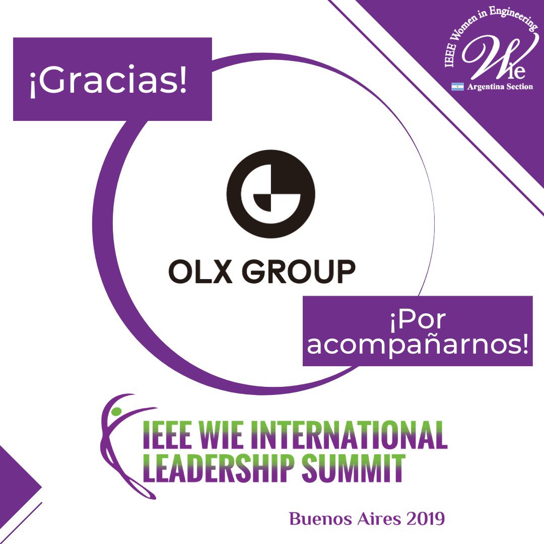 Muchas gracias @olxargentina por acompañarnos en nuestro evento IEEE Women in Engineering International Leadership Summit <a href="/ilsbuenosaires/">ilsbuenosaires</a> by <a href="/wieargentina/">Women in Engineering (WIE) Argentina</a> !!! Sin su apoyo no hubiera sido posible!!
#WIEILSBA #WIELead #Women #STEM #INSPIRE #ENCOURAGE #ENGAGE #EMPOWER