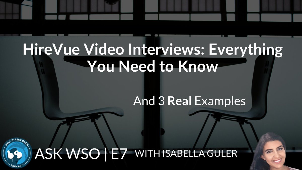 WallStreetOasis's tweet image. Ask WSO Episode #7 - HireVue Video Interviews: Everything You Need To Know (and 3 Real Examples) bit.ly/2Y2HAT7 #hirevue