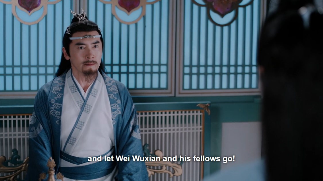 lwj's uncle scolds him about all the 'mistakes' he's making by constantly helping wwx (whatever, Lan Qiren )(all joking aside, re-watching these humanised him more for me)