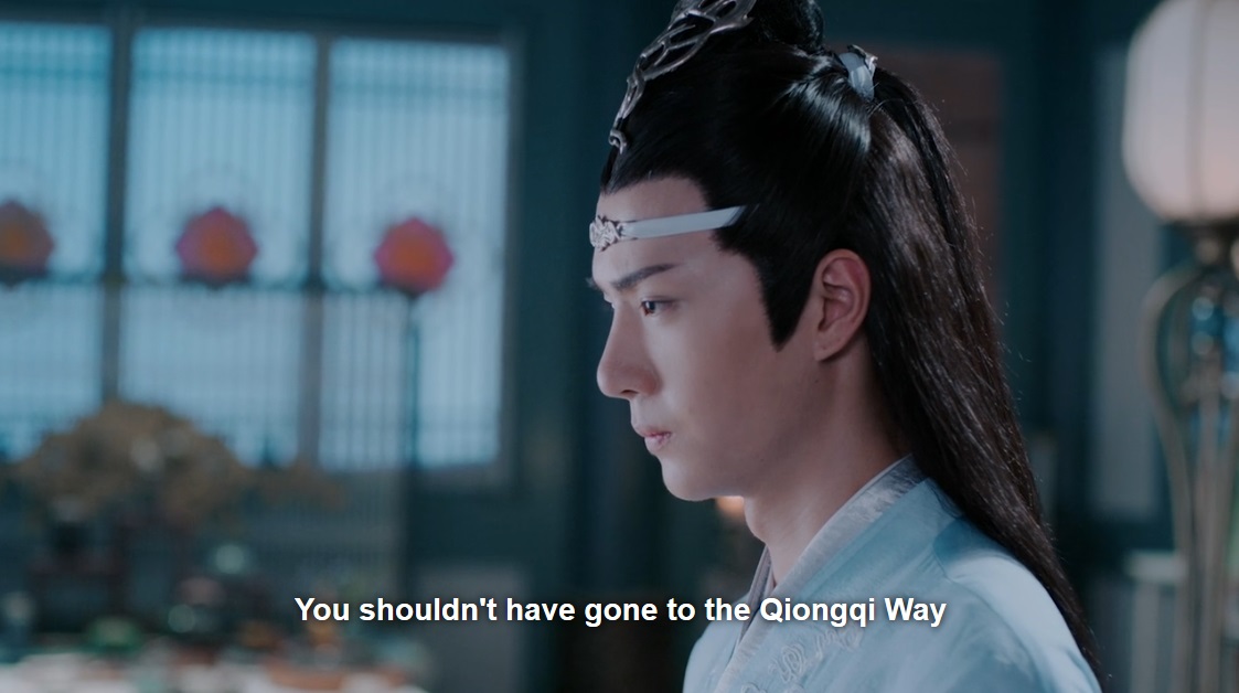 lwj's uncle scolds him about all the 'mistakes' he's making by constantly helping wwx (whatever, Lan Qiren )(all joking aside, re-watching these humanised him more for me)