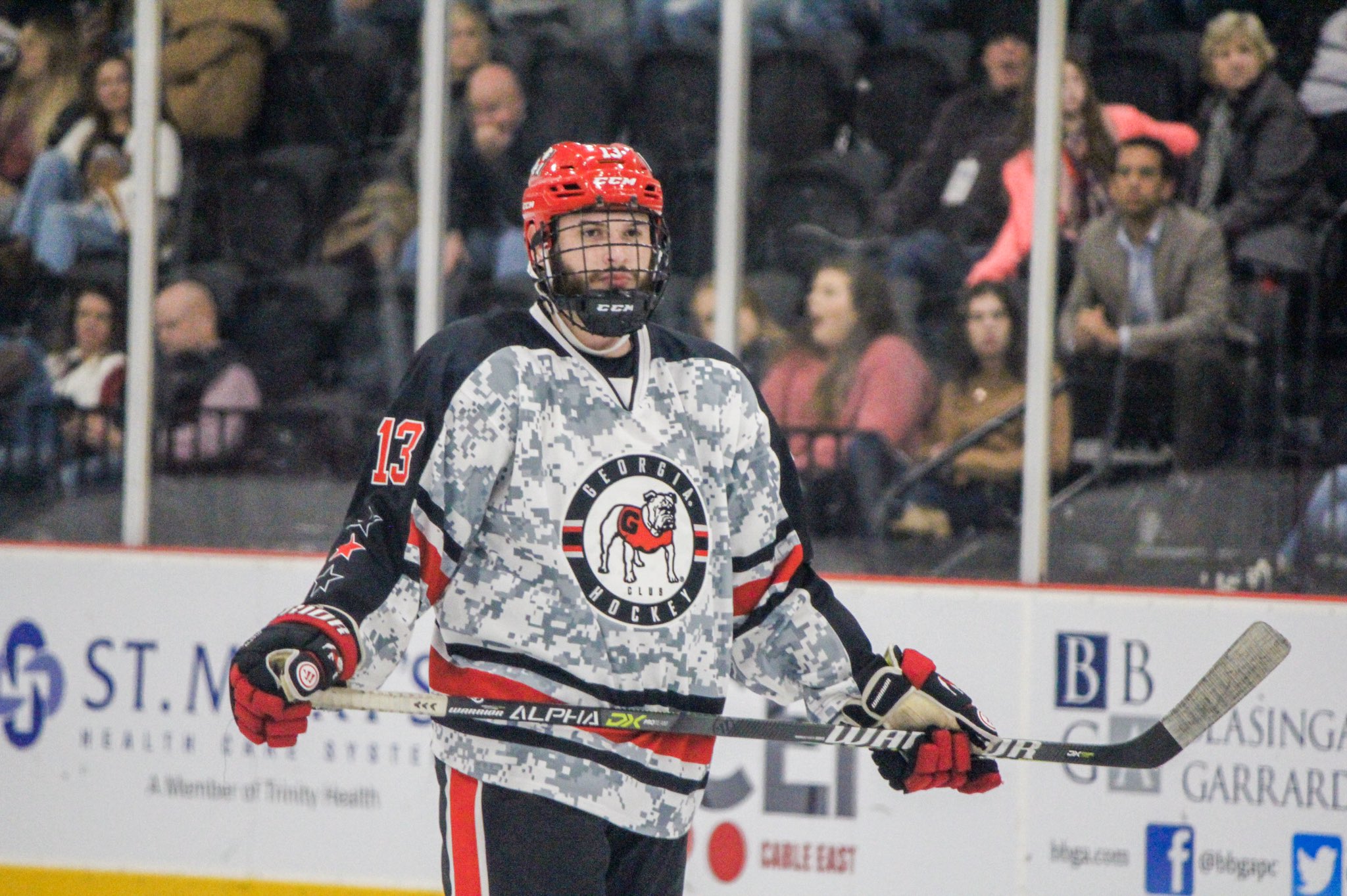 Official UGA Ice Dawgs Hockey Jersey ~ Black