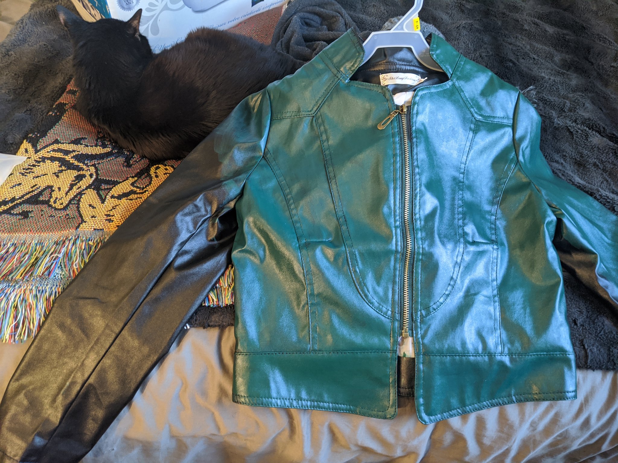 Acrylic paint deals on leather jacket