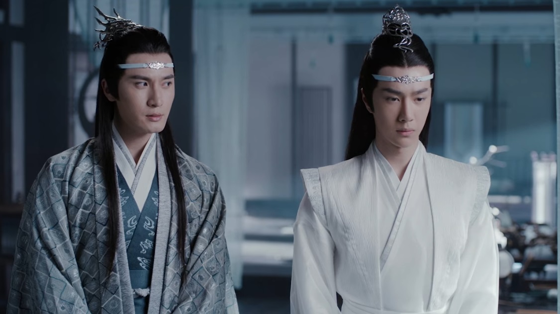 Lan Qiren wants the battlefield cleansed, and he's even the one that bring wwx up – so as an audience we're very much aware that he's on the forefront of Qiren's mind. It's his motivation for everything he says/does to lwj for the rest of the scene