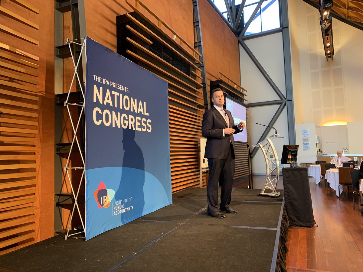 IPA CEO, <a href="/AndrewConwayCEO/">Andrew Conway FIPA</a> welcomes delegates and encourages #IPA members to voice their opinions about the #accounting profession. #IPANC19 #congress #updatefromCEO