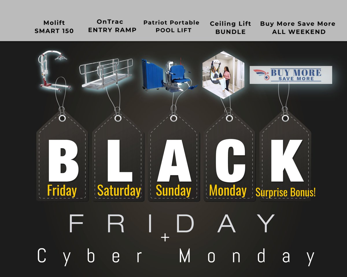 WheelchairLibe1's tweet image. Wondering what we&apos;re doing for Black Friday and Cyber Monday sales?  Get the full lineup including our huge doorbuster sales here: 
wheelchairliberty.com/blogs/the-late…

#wheelchaircommunity #adaptivecommunity  #adaptivelifestyle #wheelchairlife   #BlackFriday #CyberMonday #Thanksgiving