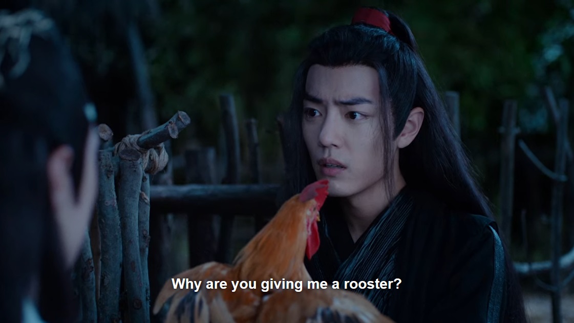 Here, enjoy another roundabout way of the show telling us lwj loves wwx: