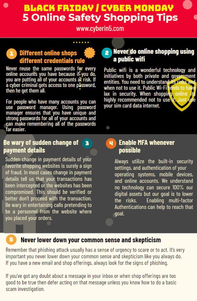 alwell's tweet image. Consumer are estimated to spend $29 billion online during thanks giving. Ofcourse  cybercriminals will be busier as well. Yep they already deployed malware to target both you and your shop website that you trust. Check this reminders #cyberin5 #blackfriday #cyberfraud