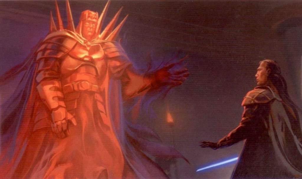 Of course it's not unheard of for Sith, or powerful Dark Side users in general, to manifest themselves after death. But each time we've seen it, they've been something… Less. A shadow of their former selves. Trapped either by their inability or their unwillingness to move on.