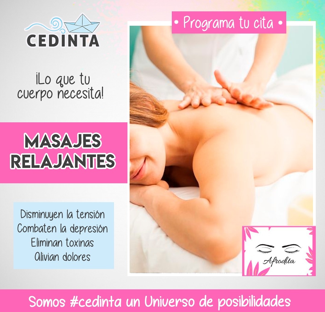 cedinta's tweet image. ⏺️ Tenemos un nuevo convenio, para darte atención integral.
.
👉🏻Que te parece: Masajes, depilación y aromaterapia son unas de los tantos servicios que tenemos, ¿dónde nos encuentras? en la sede de Cedinta Venezuela, puedes programar ti cita llamando al 0424-701.66.48
#27Nov