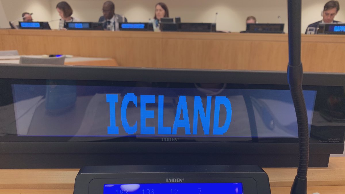 IcelandUN's tweet photo. Iceland is pleased to see the @UN #secondcommitte resolution on #Women in Development adopted today. Gender equality is a fundamental human right and 🇮🇸 will continue to work on the rights of women and girls around the 🌎 https://t.co/l88VMYDYV8