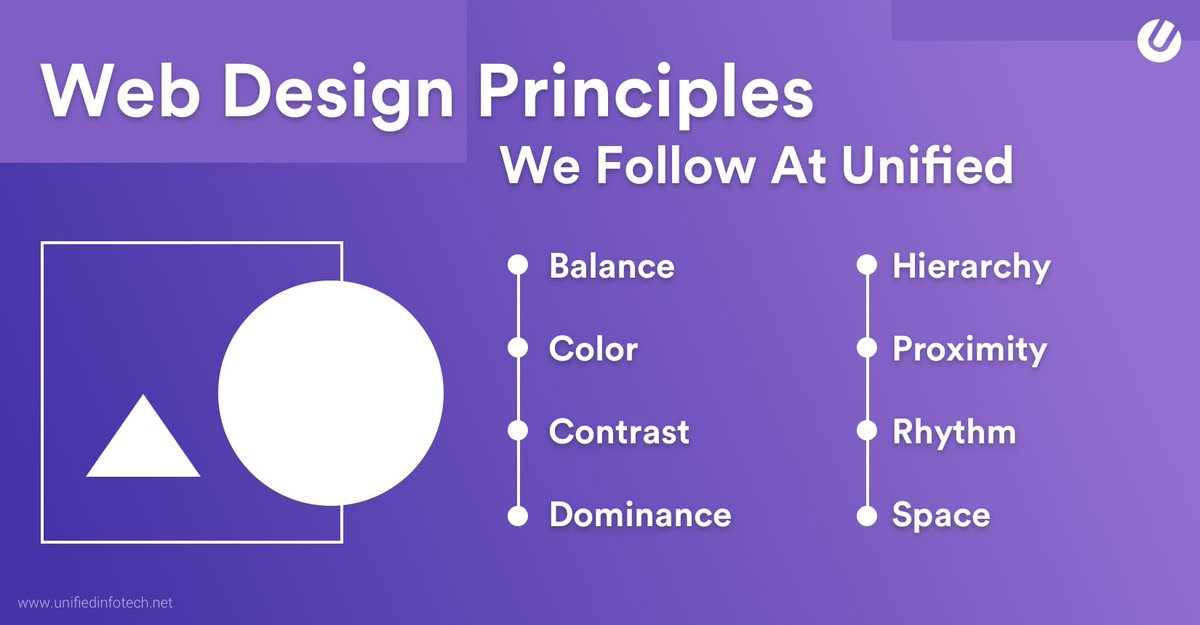 Unified_Infotec's tweet image. A user-engaging site can do wonders for your business. Just need to follow the right design principles, which you can find in this blog. buff.ly/2XWsWwF #WebsiteDesign #WebDesignPrinciples