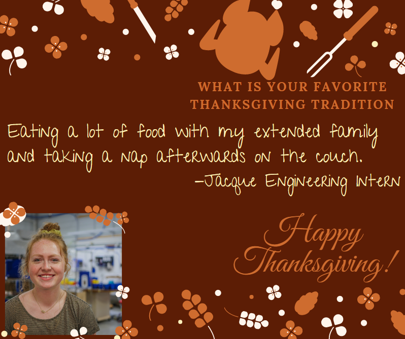 labstrong's tweet photo. Two of our interns, who we are very #thankful for, share what their favorite #Thanksgiving tradition is! https://t.co/vsRd0dUDPX