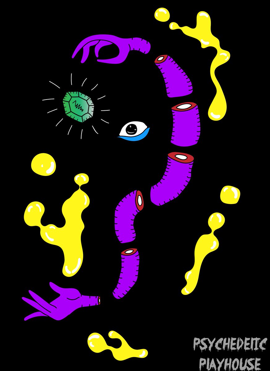 PsychedelicHome's tweet photo. One of my new favourite pieces👁️ 
DM for artwork✍️
#psychedelicplayhouse #trip https://t.co/hgu01DxeQ0