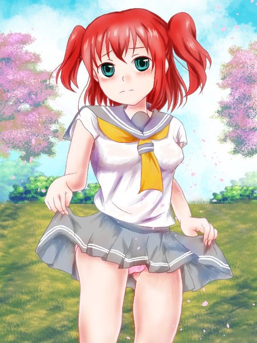 1月に描いたルビィちゃんと先月描いたチアガールのオリジナルです✨成長してると嬉しいな✨☺️
 #今年1月絵と現在の絵を比較してみてください 