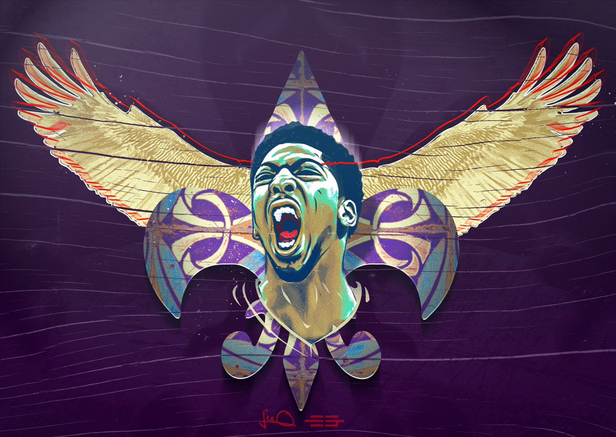 ElliotGerard's tweet photo. How will @AntDavis23 play against the @PelicansNBA in #neworleans for the first time? 
This #nbacollab with @shiftrefresh was one of my favorites it’s almost a shame he went to the @lakers.

Post 59 of #365posts https://t.co/dwKjUgibOu