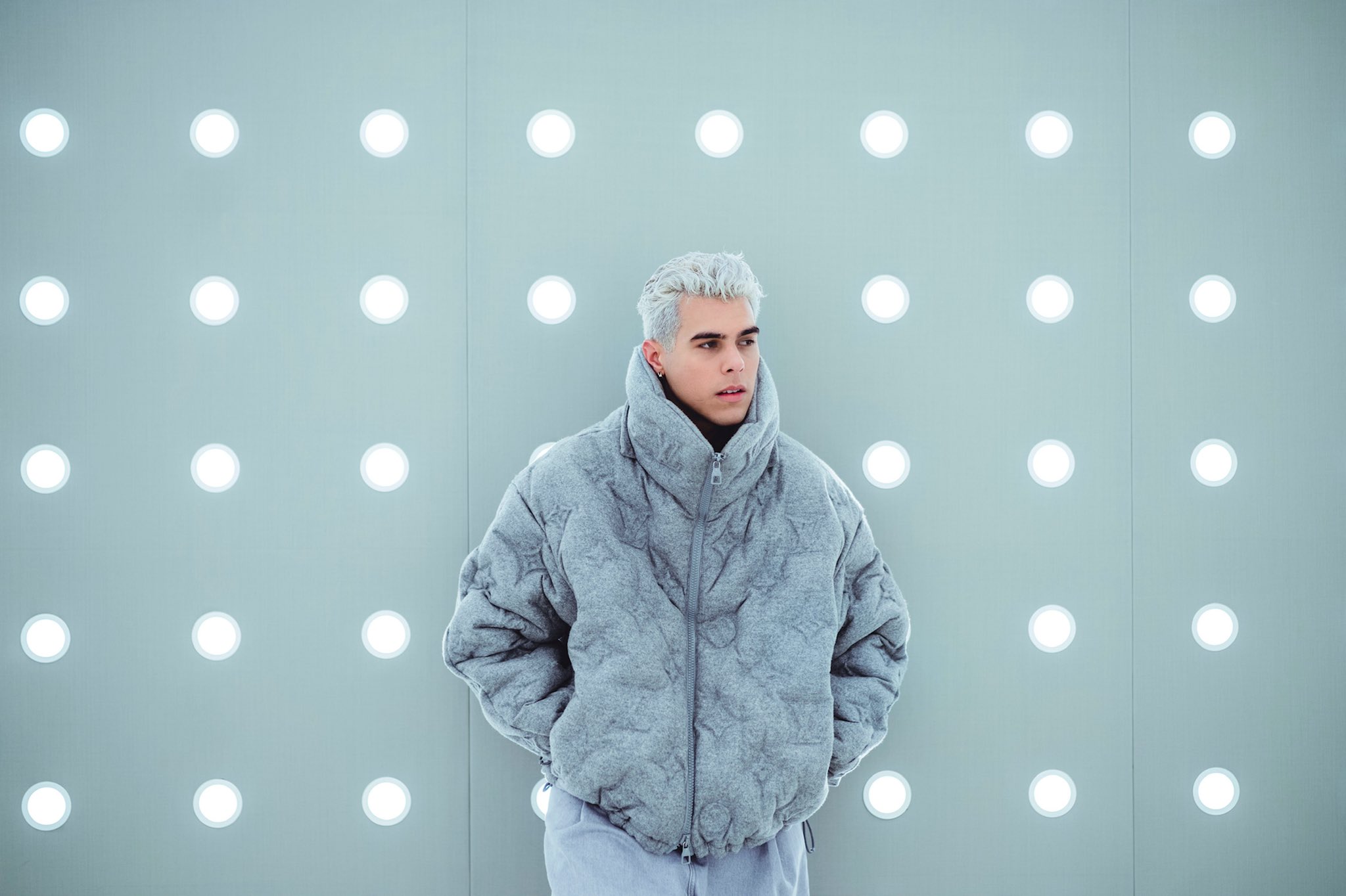 Louis Vuitton 2019 Monogram Boyhood Puffer Puffer Coat - Grey